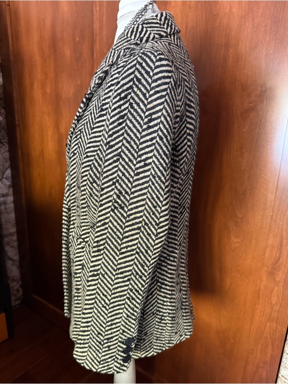 ⚜️ ANINE BING DIANA FISHBONE BLAZER IN EXCELLENT CONDITION SZ SMALL ⚜️ - Picture 3 of 16